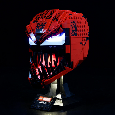 Lego Carnage Helmet 76199 light kit